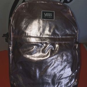 Vans Backpack Pink Metallic Color